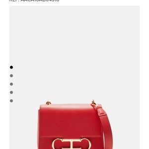 NWT Carolina Herrera Vibrant Red Crossbody Bag